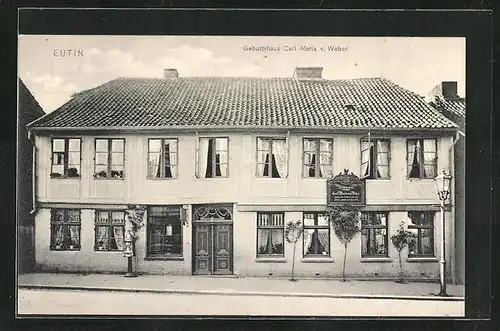 AK Eutin, Geburtshaus Carl Maria v. Weber