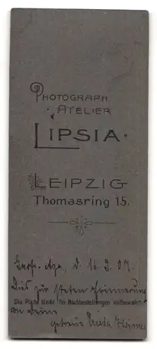 Fotografie Atelier Lipsia, Leipzig, Thomasring 15, Portrait junge Frieda Heimer im Sommerkleid mit Strohhut