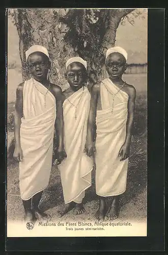 AK Trois jeunes sêminaristes, afrikanische Seminaristen