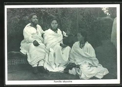 AK Famille abyssine, afrikanische Volkstypen