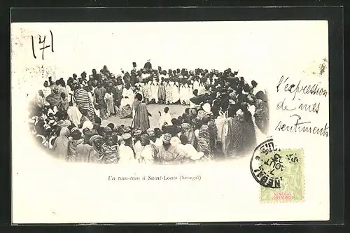 AK Saint-Louis, Sénégal, Un tam-tam, afrikanische Tänze
