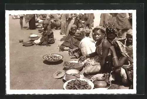 AK N`Gaoundéré, Un coin du Marché, afrikanische Händler
