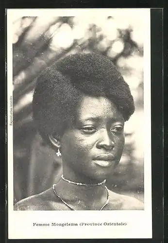 AK Femme Mongelema, afrikanische Volkstypen, Frisur