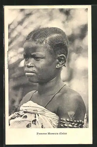 AK Femme Momvu, afrikanische Volkstypen, Frisur