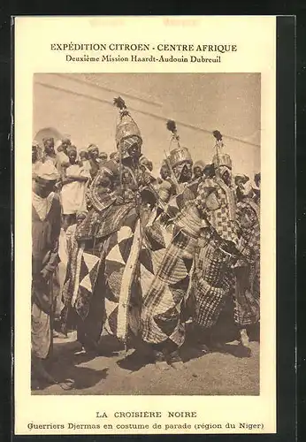 AK Guerriers Djermas en costume de parade, afrikanische Jäger