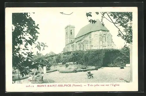 AK Mont-Saint-Sulpice, très jolie vue sur l`Eglise