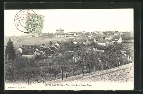 AK Neuvy-Sautour, Vue prise de la Grand`Vigne