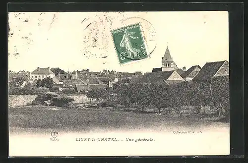 AK Ligny-le-Chatel, Vue générale