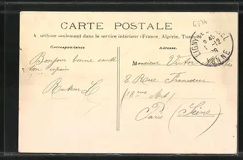 AK Ligny-le-Chatel, Vue générale