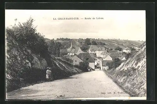 AK La Celle-Saint-Cyr, Route de Loivre