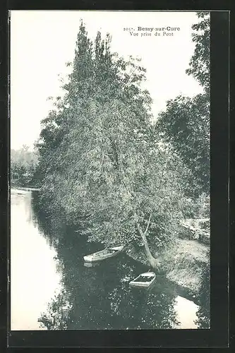 AK Bessy-sur-Cure, Vue prise du Pont