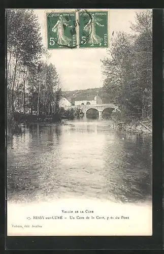 AK Bessy-sur-Cure, Vallée de la Cure, Un Coin de la Cure près du Pont