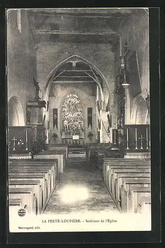 AK La Ferté-Loupière, Intérieur de l`Eglise