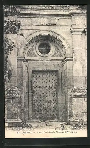AK Jouancy, Porte d`entrée du Château XIVe siècle