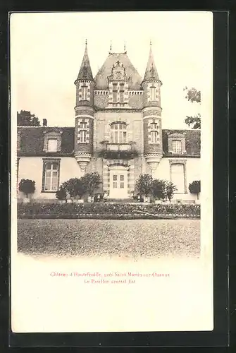 AK Saint-Martin-sur-Ouanne, Chateau d'Hautefeuille, Le Pavillon central Est