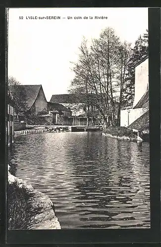 AK L`Isle-sur-Serein, Un coin de la Rivière