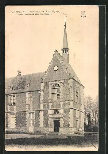 AK Fleurigny, Chapelle du château de Fleurigny, Monument historique