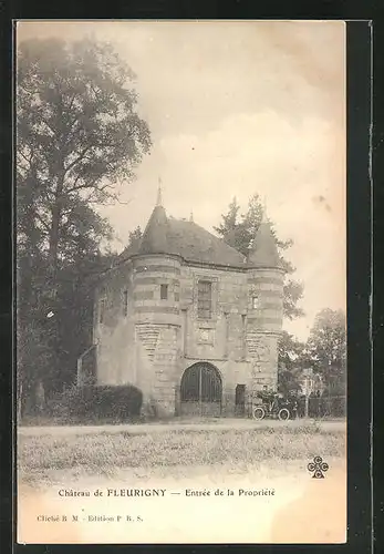 AK Fleurigny, Château de Fleurigny, Entrée de la Propriété