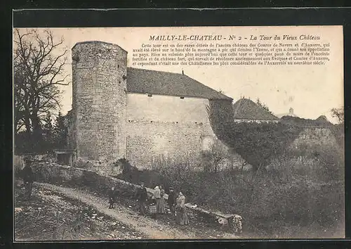 AK Mailly-le-Chateau, La Tour du Vieux Château