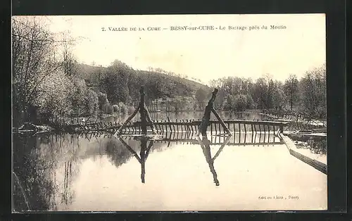 AK Bessy-sur-Cure, Vallée de la Cure, Le Barrage près du Moulin