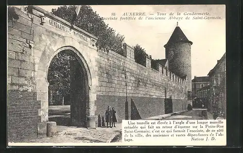 AK Auxerre, Tour de la Gendarmerie