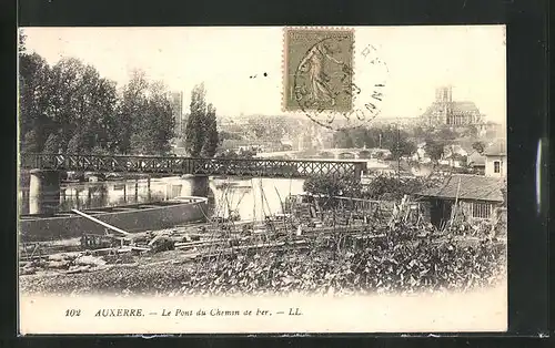 AK Auxerre, Le Pont de Chemin de Fer