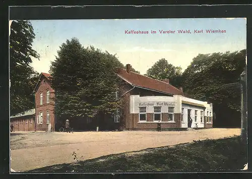 AK Varel, Restaurant Kaffeehaus im Vareler Wald von Karl Wiemken