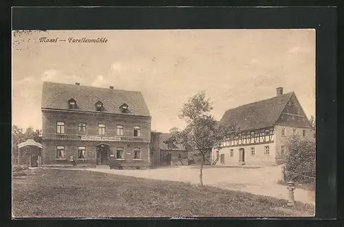 AK Mosel i. Sa., Gasthaus zur Forellenmühle