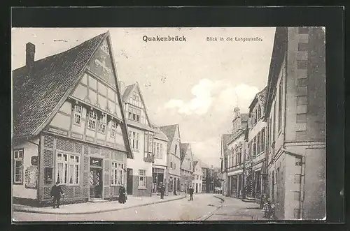 AK Quakenbrück, Blick in die Langestrasse