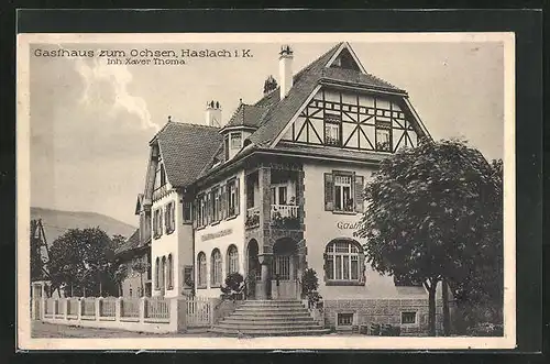 AK Haslach i. K., Gasthaus Zum Ochsen