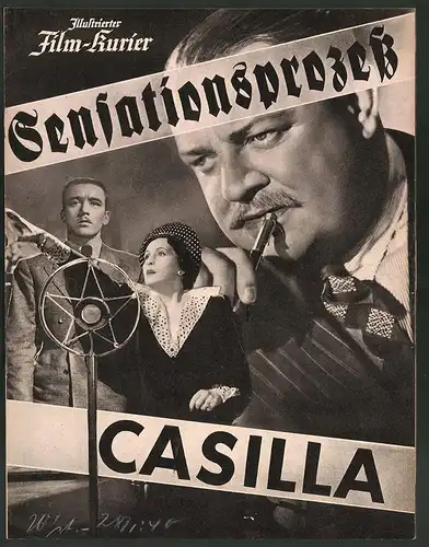 Filmprogramm IFK Nr. 2974, Sensationsprozess Casilla, Jutta Freybe, Albert Hehn, Dagny Servaes, Regie Eduard von Borsody