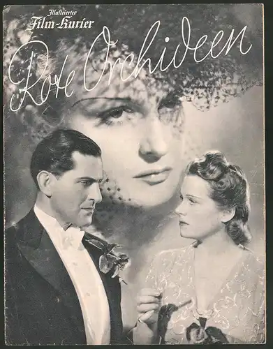 Filmprogramm IFK Nr. 2836, Rote Orchideen, Olga Tschechowa, Albrecht Schoenhals, Hans Nielsen, Regie Nunzio Malasomma