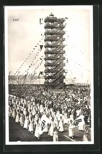 AK Stuttgart, 15. Deutsches Turnfest 1933, Flaggenturm