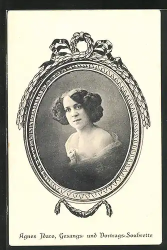 AK Agnes Idaro, Gesangs- und Vortrags-Soubrette, Passepartout