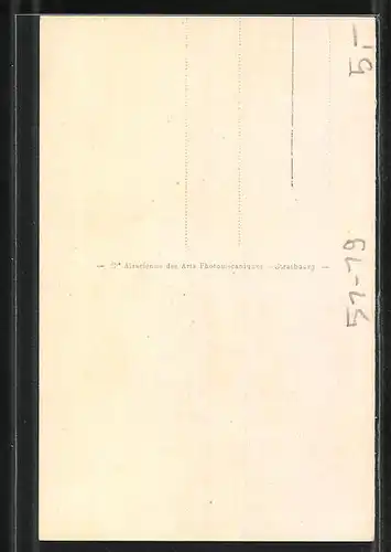 AK Elsass, Elsässerin in Tracht