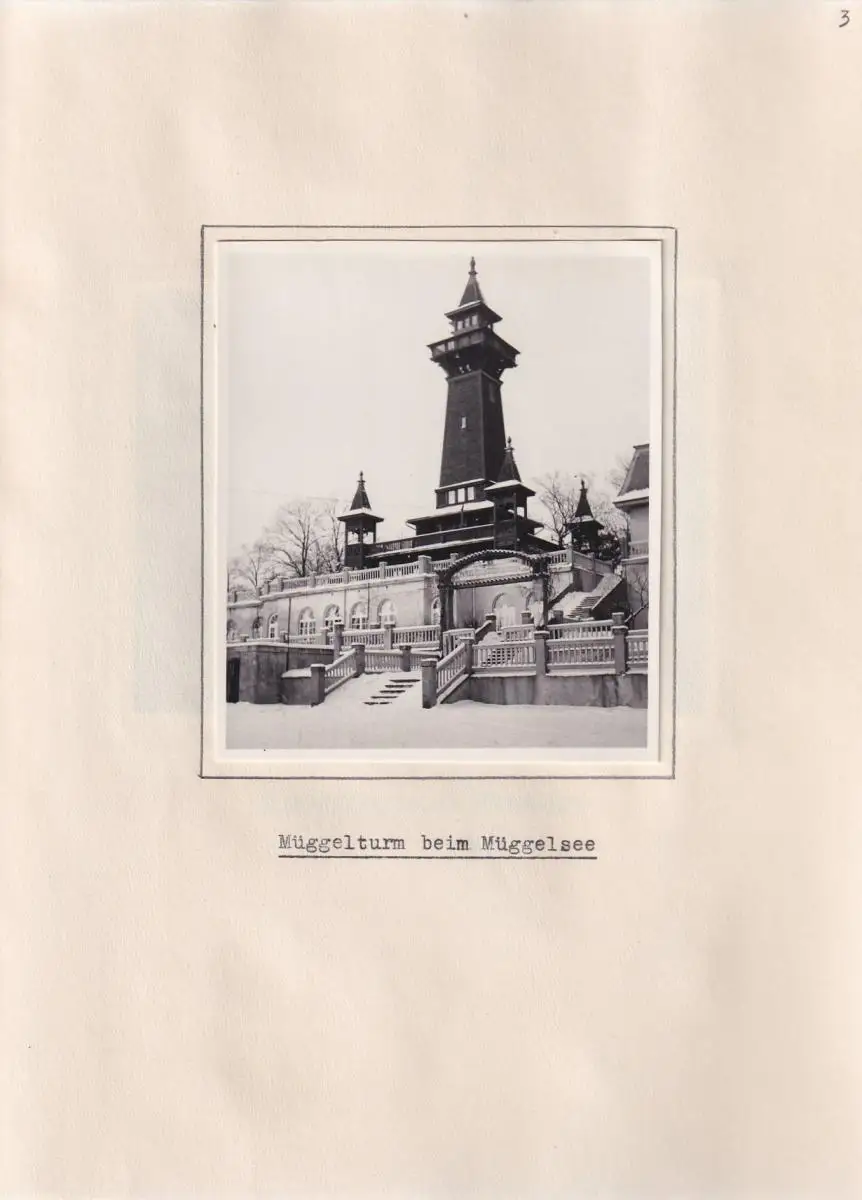 Fotoalbum 34 Fotografien, Mariendorf, Rahnsdorf, Gosen, Ansicht Müggelheim, Müggelturm, Rübezahl Bismarckwarte 0