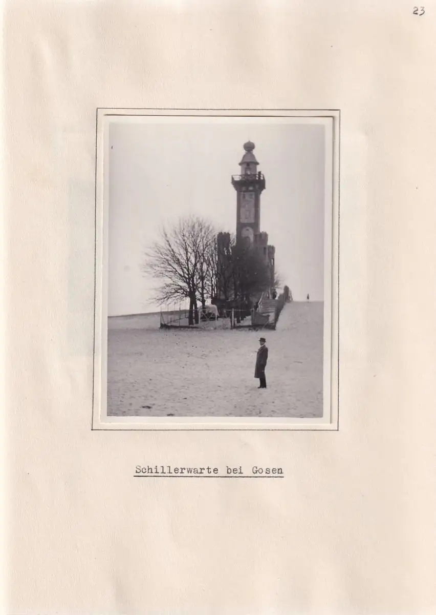 Fotoalbum 34 Fotografien, Mariendorf, Rahnsdorf, Gosen, Ansicht Müggelheim, Müggelturm, Rübezahl Bismarckwarte 6