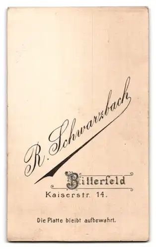 Fotografie R. Schwarzbach, Bitterfeld, Kaiserstr. 14, Portrait elegant gekleidetes Fräulein mit Buch in der Hand