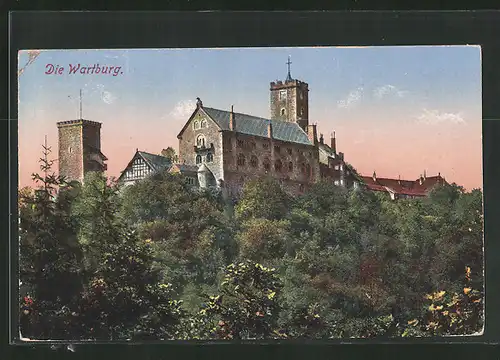 AK Eisenach, Die Wartburg von Süd-Ost
