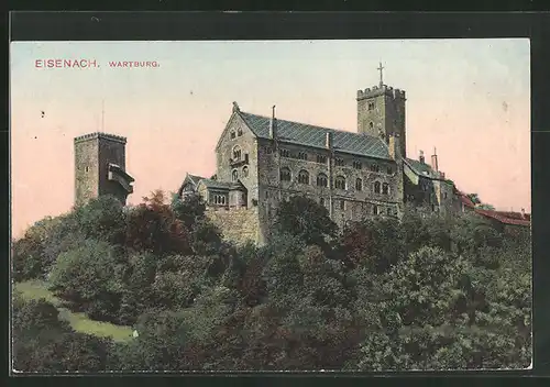AK Eisenach, Die Wartburg von Süd-Ost