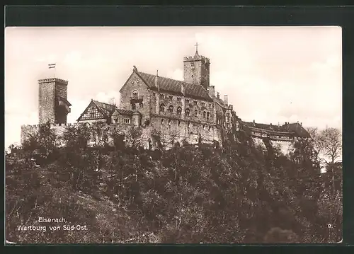 AK Eisenach, Blick zur Wartburg