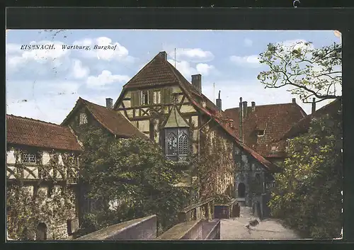 AK Eisenach, Wartburg, Burghof