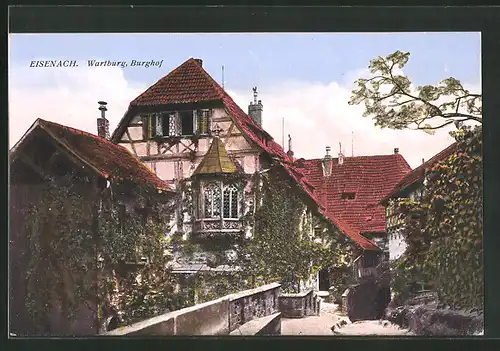 AK Eisenach, Wartburg, Burghofpartie