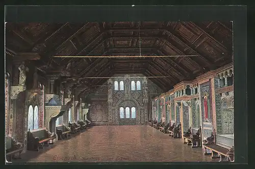 AK Eisenach, Wartburg, Der Festsaal