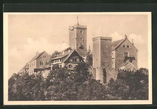 AK Eisenach, Wartburg gesehen von Süd-West