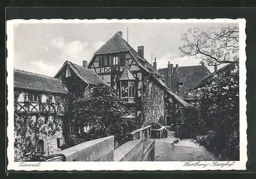 AK Eisenach, Burghof der Wartburg