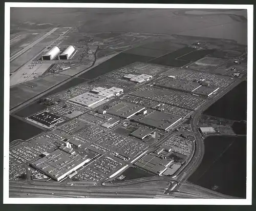 Fotografie Lockheed Missiles & Space Company, Werksgelände in Sunnyvale California, Grossformat 25 x 20cm