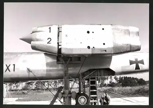 Fotografie Flugzeug EWR VJ 101, Triebwerksgondel Detail