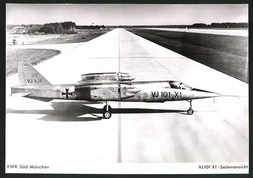 Fotografie Flugzeug EWR VJ 101, Prototyp in Erprobung der Luftwaffe