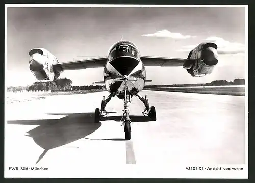 Fotografie Flugzeug EWR VJ 101, Senkrechtstarter Experimentalflugzeug